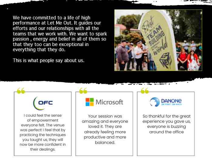 What Out customers say about our workshops